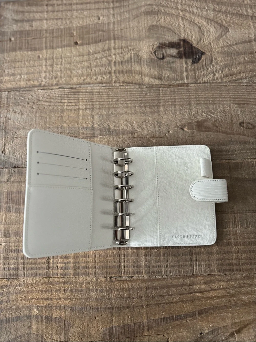 Cloth & Paper Cream Planner Agenda | Pocket